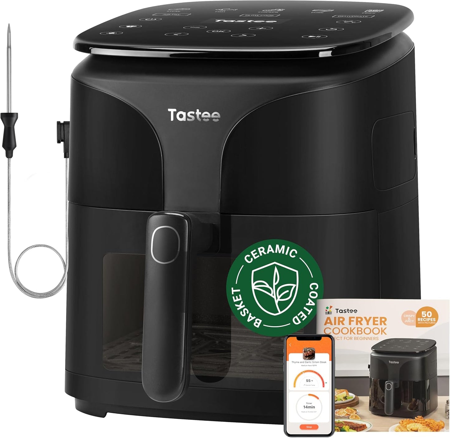 Tastee 8-in-1 Air Fryer: Smart Cooking, Easy Clean
