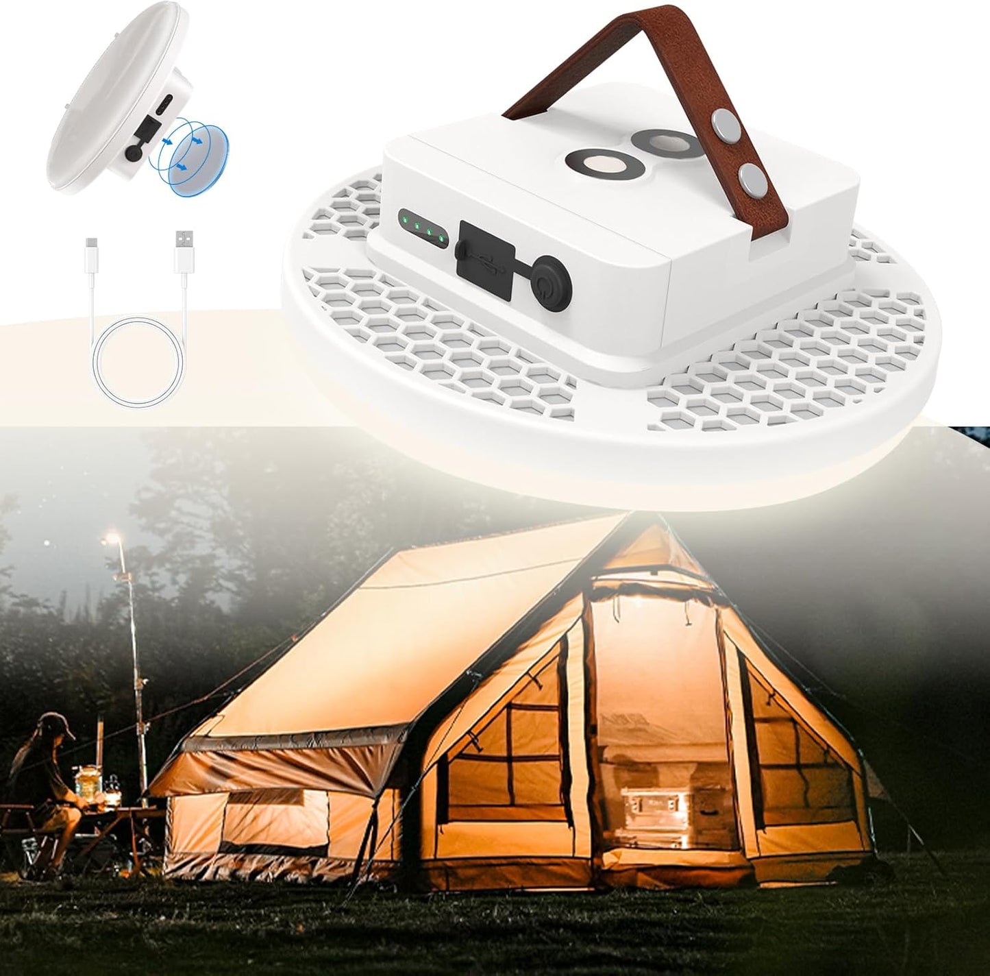 Amkulop Tent Light Rechargeable Hanging Flashlight Review