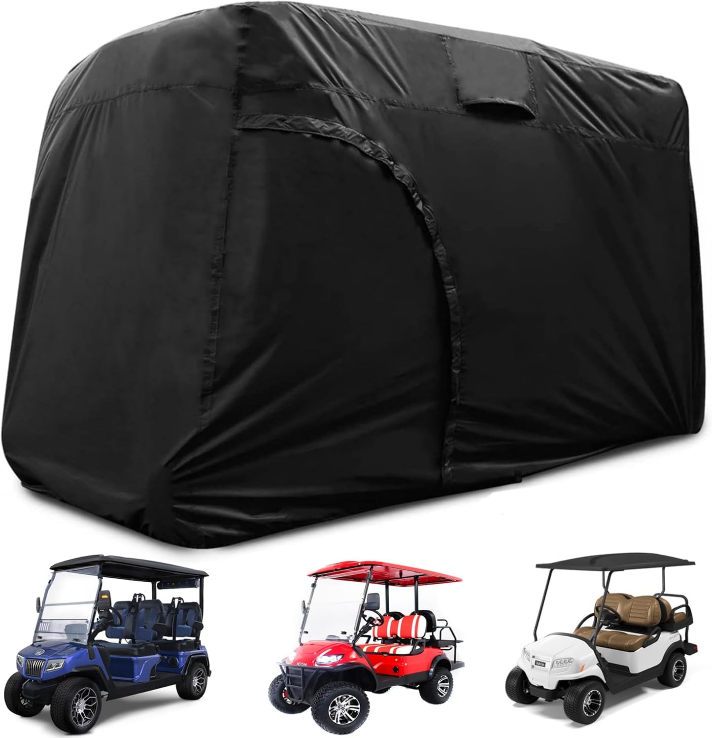 Heavy-Duty Waterproof Golf Cart Cover for 4 Passengers 55ft x 75ft