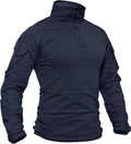 TACVASEN Men's Tactical Shirt 1/4 Zip Long Sleeve - Comfortable