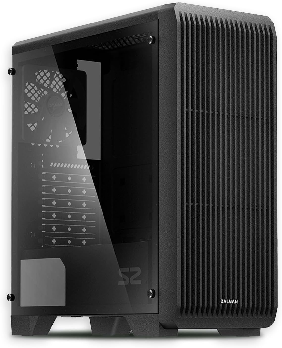 Zalman S2 TG ATX Mid-Tower Case with High Airflow and Fans