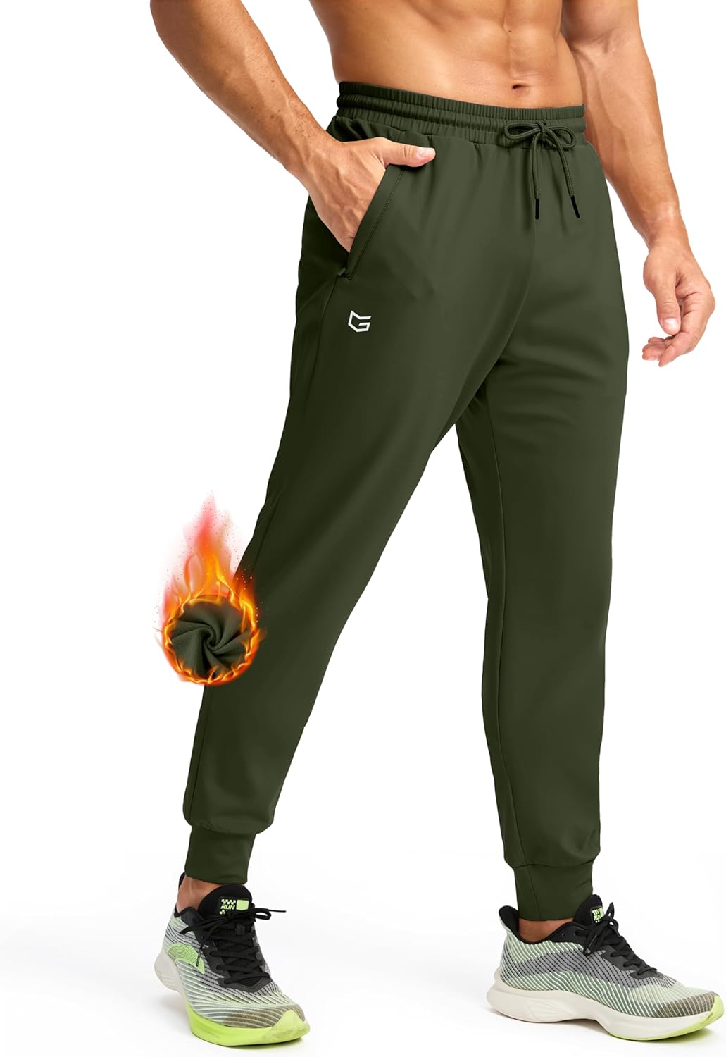G Gradual Men's Fleece Joggers for Winter Workouts and More