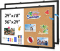 24in x 36in WALGLASS Dry Erase and Cork Combo Board - Dual Function