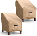 Patio Chair Covers 2 Pack - Heavy Duty Waterproof Fit to 36in W