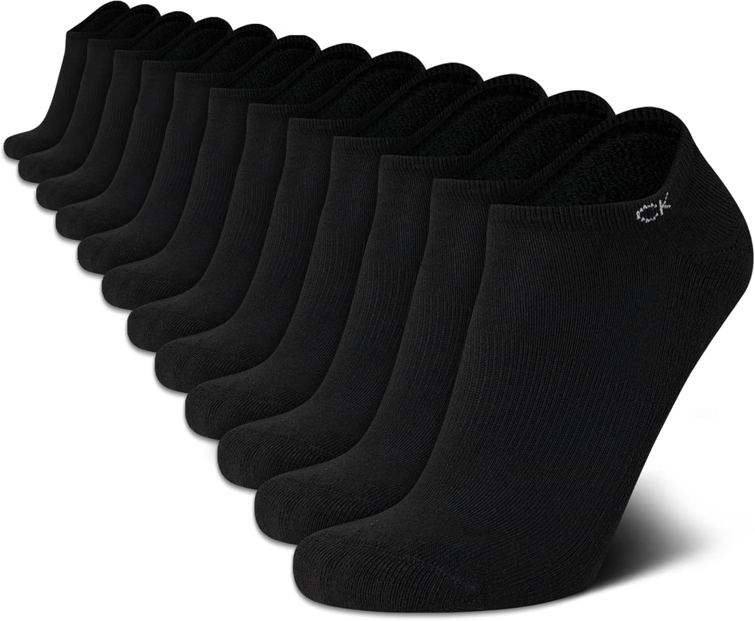 Calvin Klein Men's No Show Lightweight Cushioned Low Cut Socks