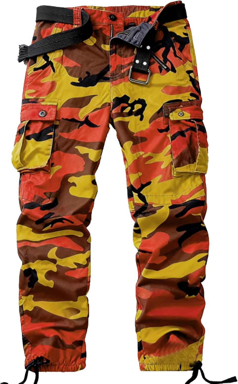Men's Camo Cargo Work Pants for Tactical Comfort and Durability