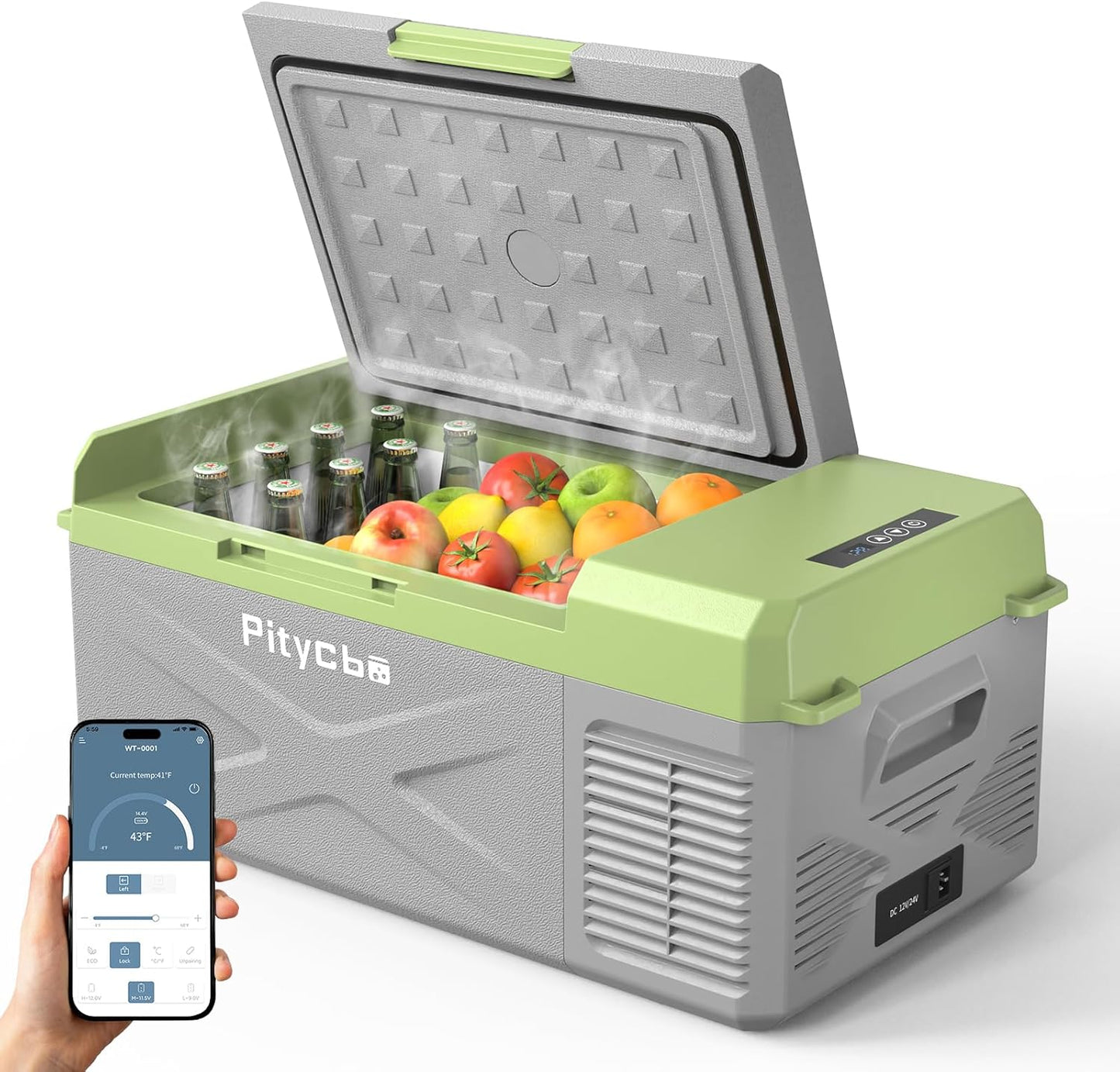 Pitycbo Car Refrigerator 12v Portable Fridge for Travel