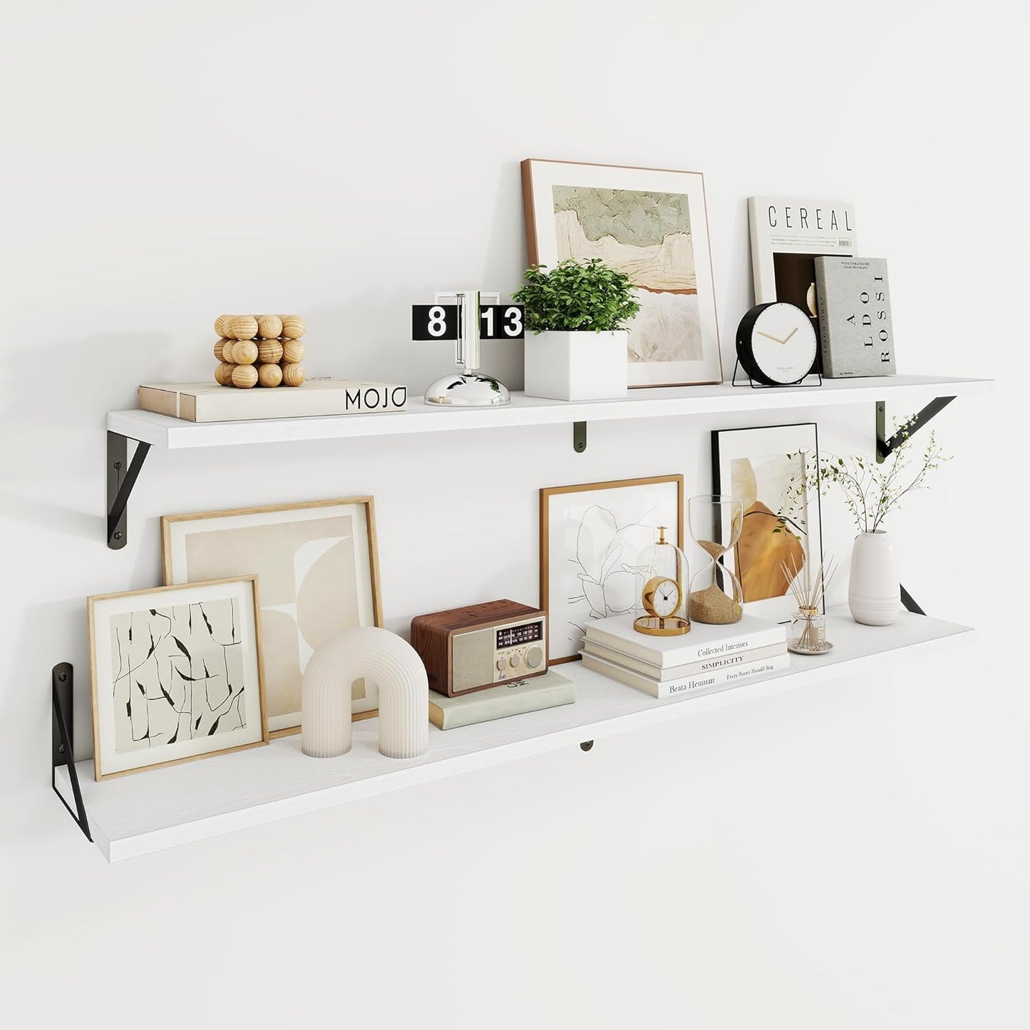 Deep Floating Shelves for Wall, Sturdy Storage Solution