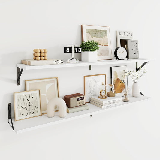 Deep Floating Shelves for Wall, Sturdy Storage Solution