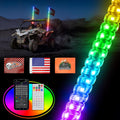 3FT Whip Lights for UTV ATV - Tripled Brighter LED Whip with App