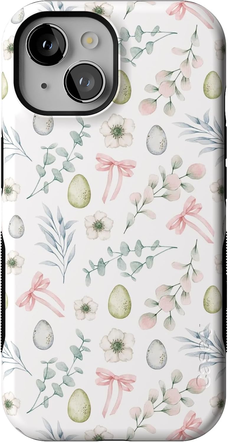 Casely iPhone 15 Case - Bold Protective Design for Spring Garden