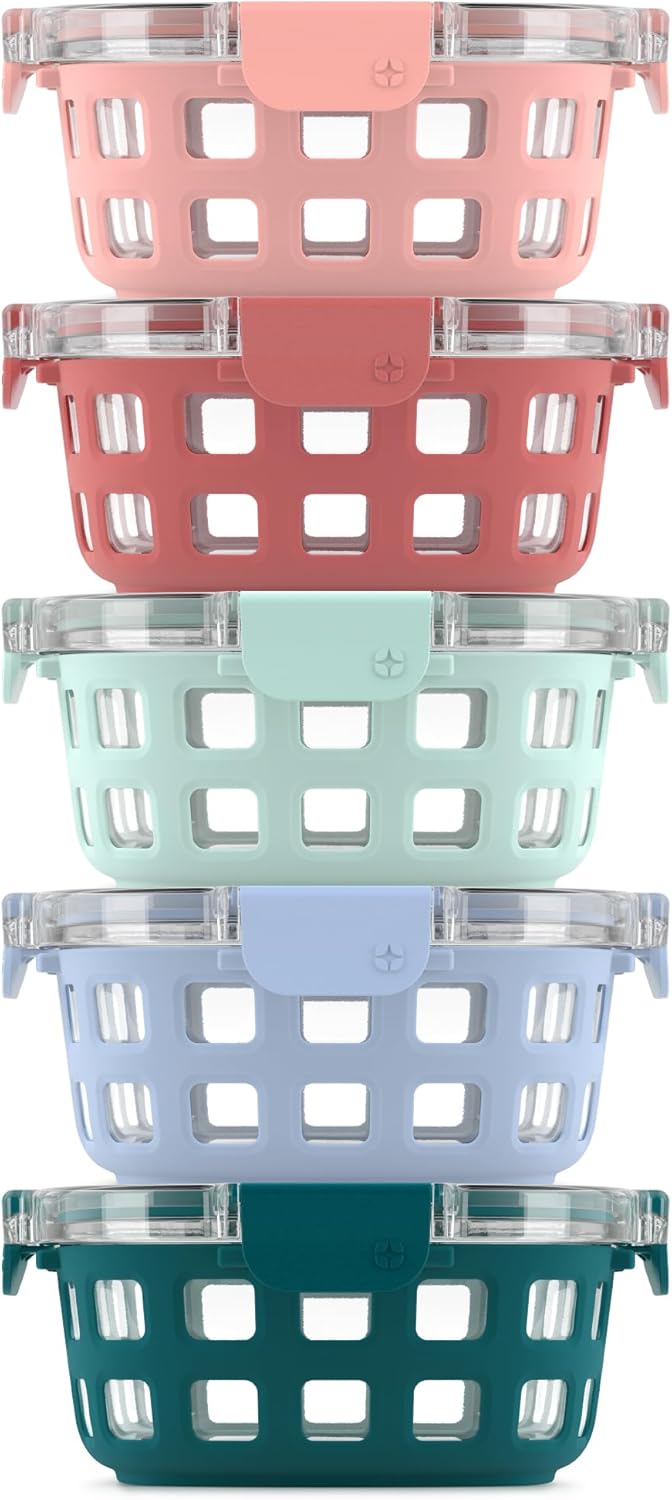 Ello Duraglass 3.4 Cup Meal Prep Set - 10Pc Glass Containers