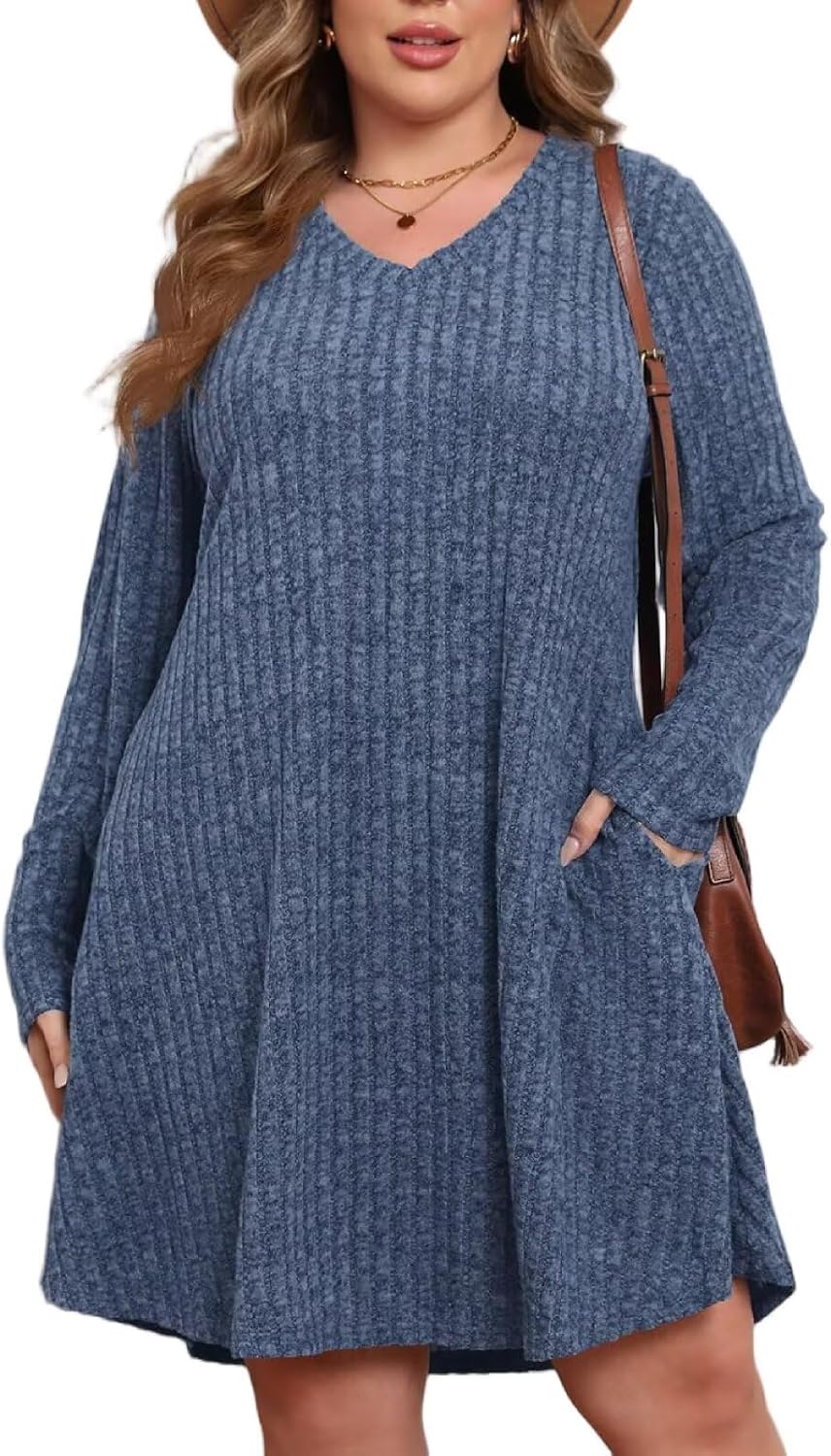 BELAROI Plus Size Sweater Dress for Women - Cozy Fall Style