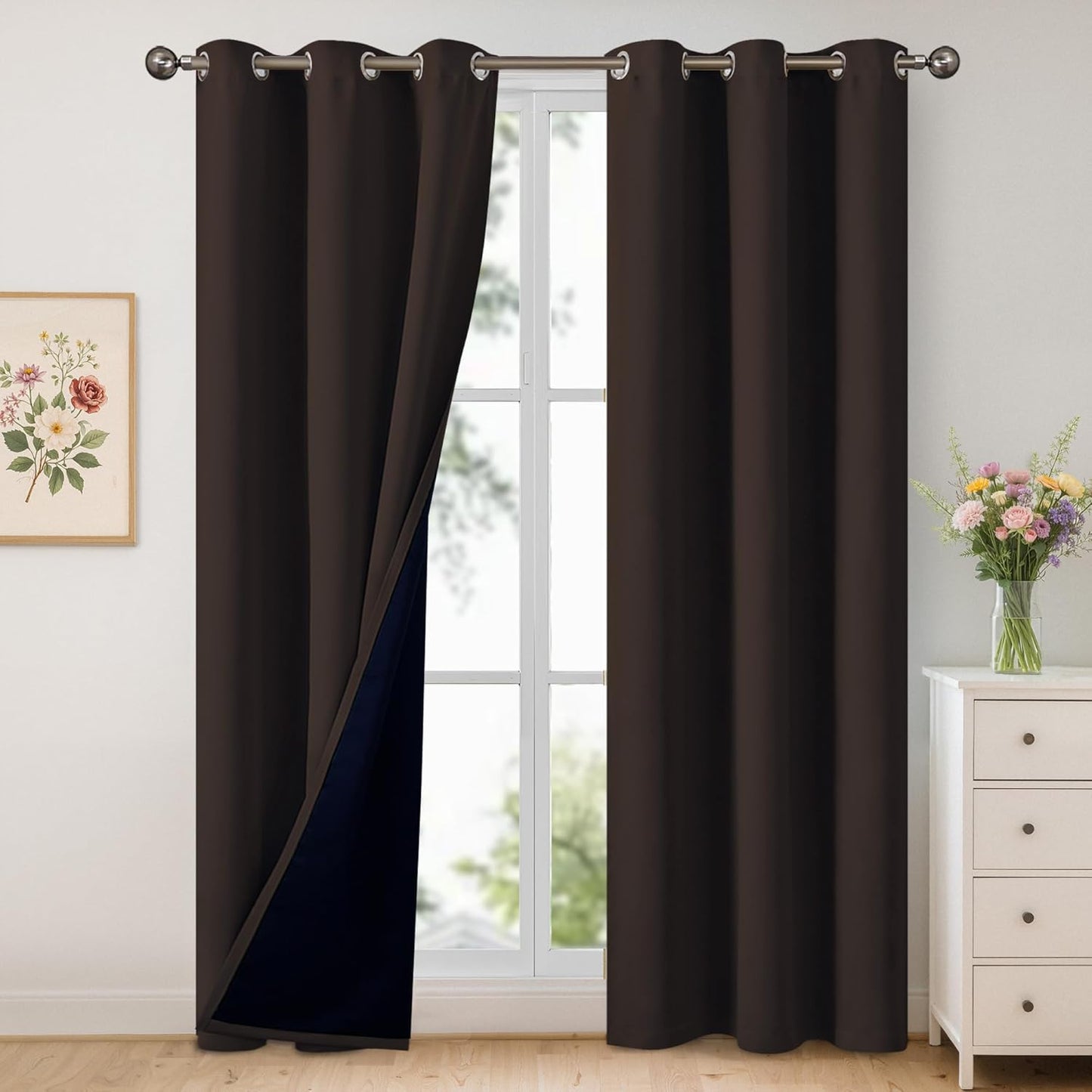 YoungsTex Insulated Blackout Curtains for Living Room & Bedroom