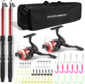 Telescopic Fishing Rod Reel Combo 2pcs 5.9FT/6.89FT - Compact