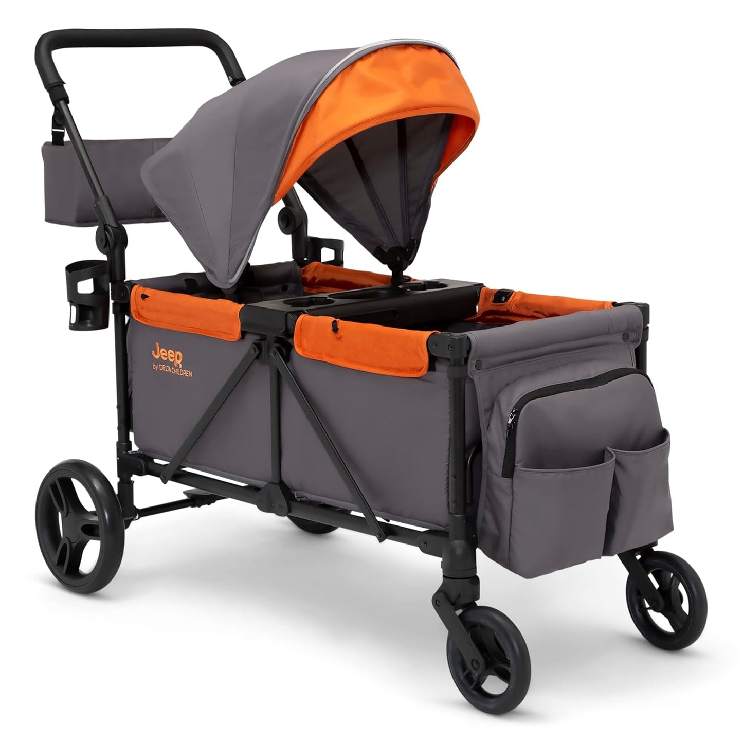 Jeep Sport All-Terrain Stroller Wagon with Canopy & Organizer