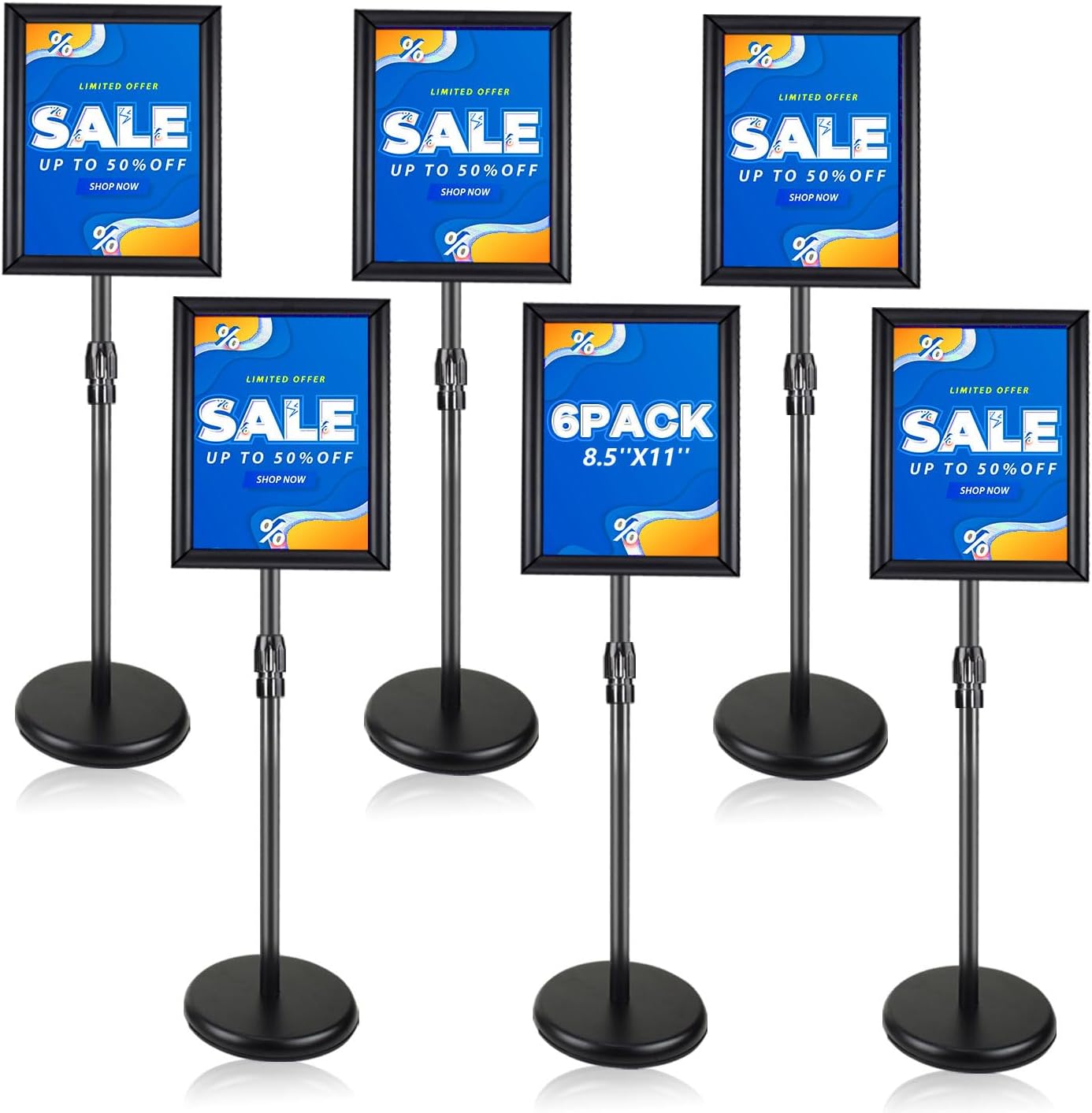 Adjustable Sign Holder Stand for 8.5 x 11 inch Displays