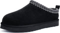 Litfun Women's Fuzzy House Slippers Genuine Suede - Cozy Warm Comfort