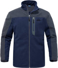Men's Fleece Jackets Full Zip Lightweight Outdoor Hiking Coat - Warm