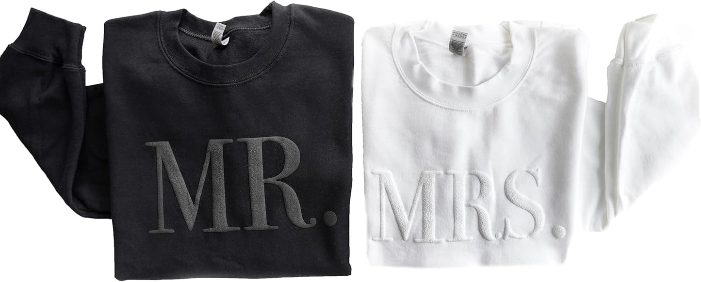 Mrs and Mr Sweatshirt Set - Perfect Honeymoon Outfit Gift
