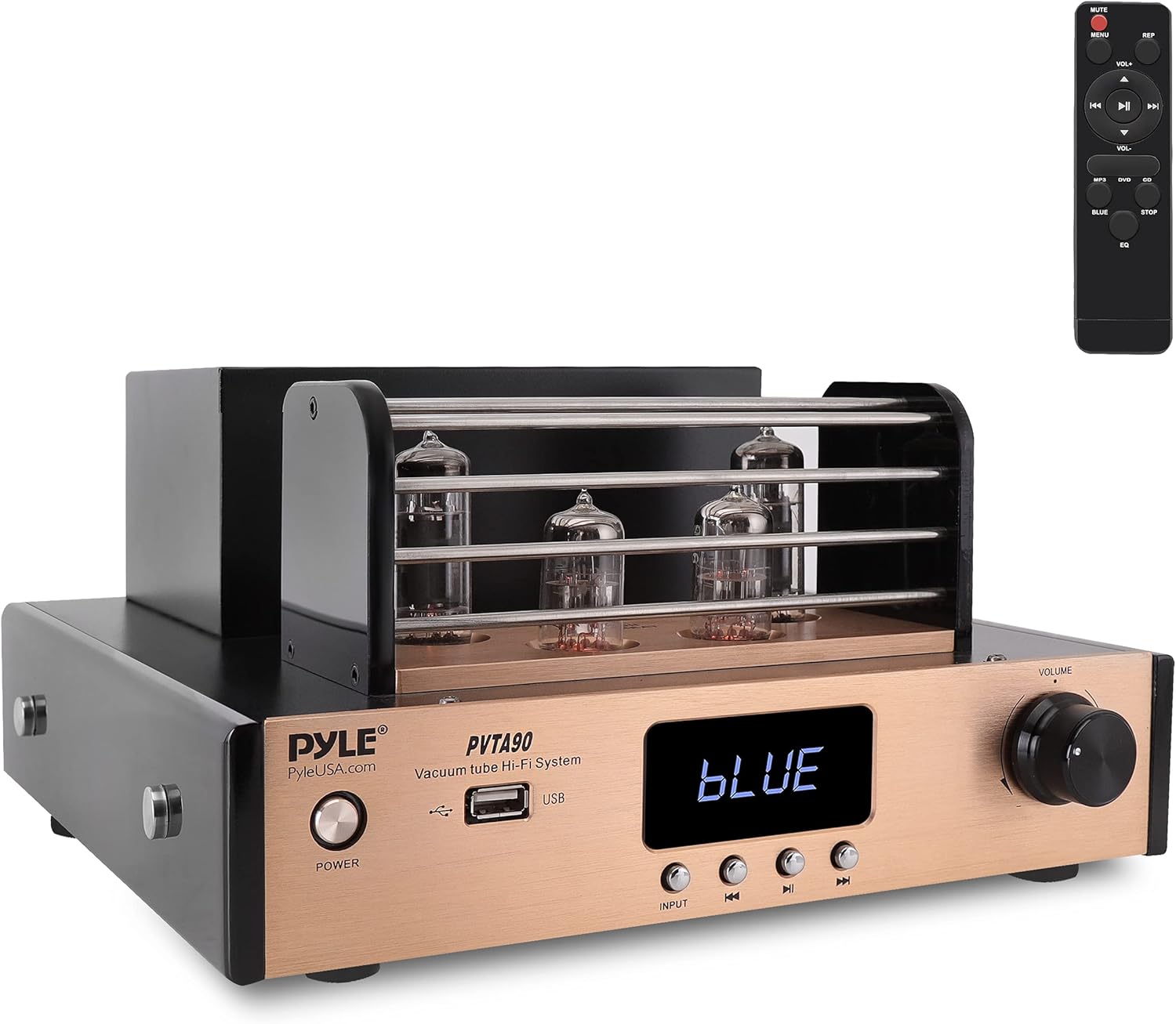 Pyle Bluetooth Tube Amplifier Stereo Receiver - 1000W Hi-Fi Power