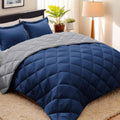 Navy King Size Comforter Set - Reversible All-Season Comforter
