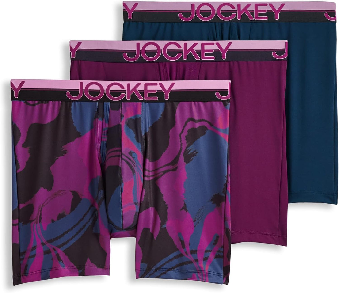 Jockey Men's Underwear Infinite Cool Microfiber Stretch Boxer Briefs