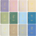 Aesthetic Spiral Notebook 12-Pack for Women - Compact Gift Set