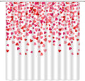 Romantic Heart Shower Curtain for Sweet Love