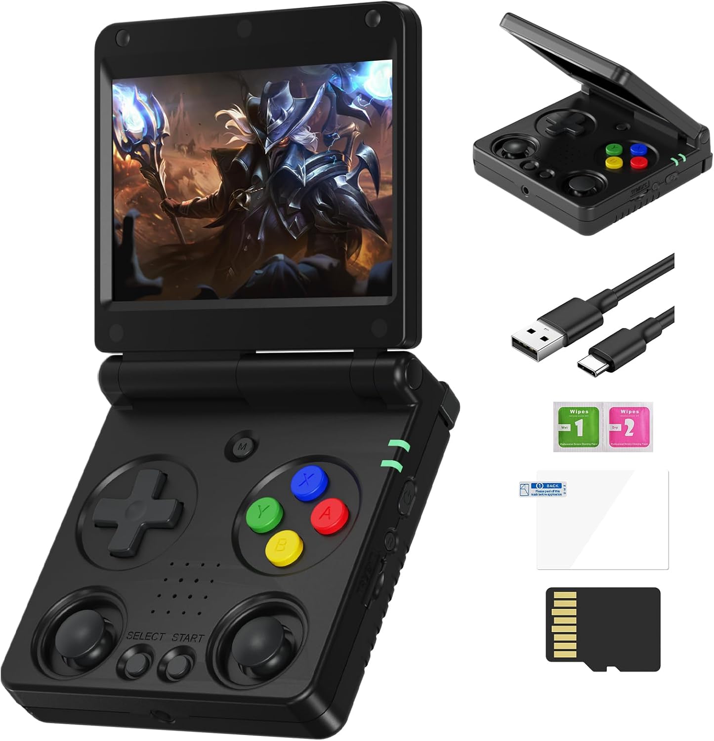 RG 34XXSP Retro Handheld Game Console with 5000+ Classic Games
