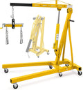 Engine Hoist with Lever 2 Ton Folding Cherry Picker - Heavy Duty