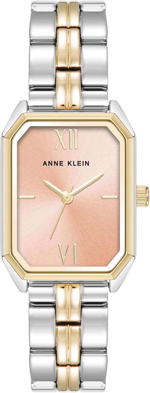Anne Klein Women's Bracelet Watch with Salmon Sunray Dial