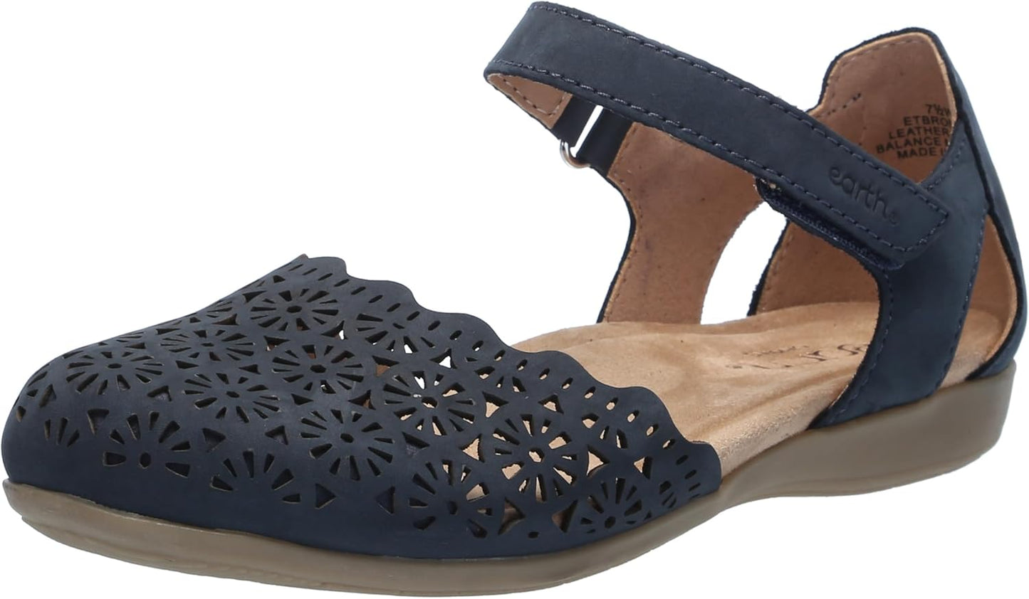 Earth Women's Bronnie Flat Sandal with Cushioned Insole and Support