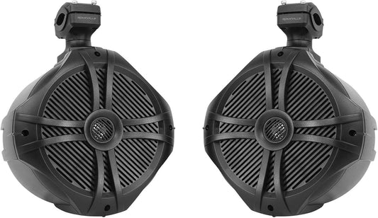 Rockville 8 Marine Wakeboard Speakers - 360 Swivel Tower - 300w Power
