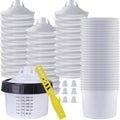 Disposable Paint Sprayer Gun Cup 10 Ounce Kit - 30 Cups for Auto Work