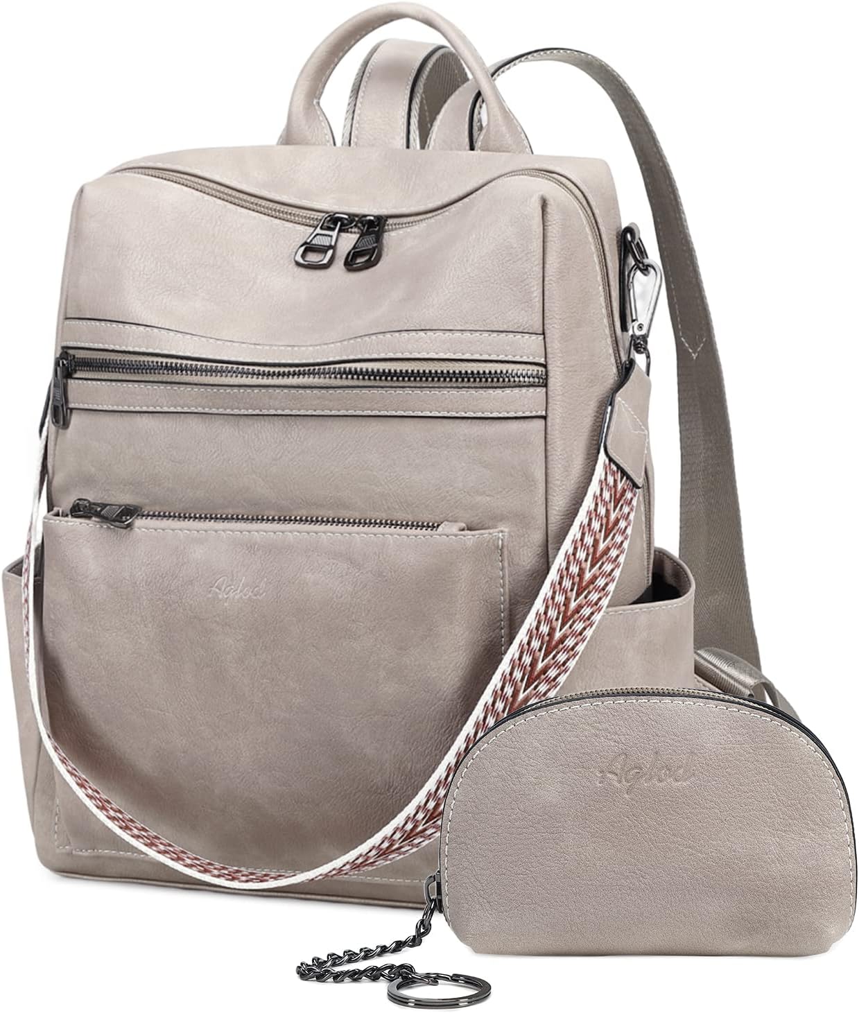 Leather Backpack Purse for Women - Stylish Faux Work Bag