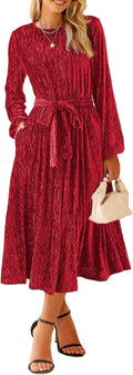 Happy Sailed Women's Velvet Dress for Elegant Spring Events