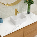Lordear Bathroom Vessel Sink - Modern White Porcelain Design