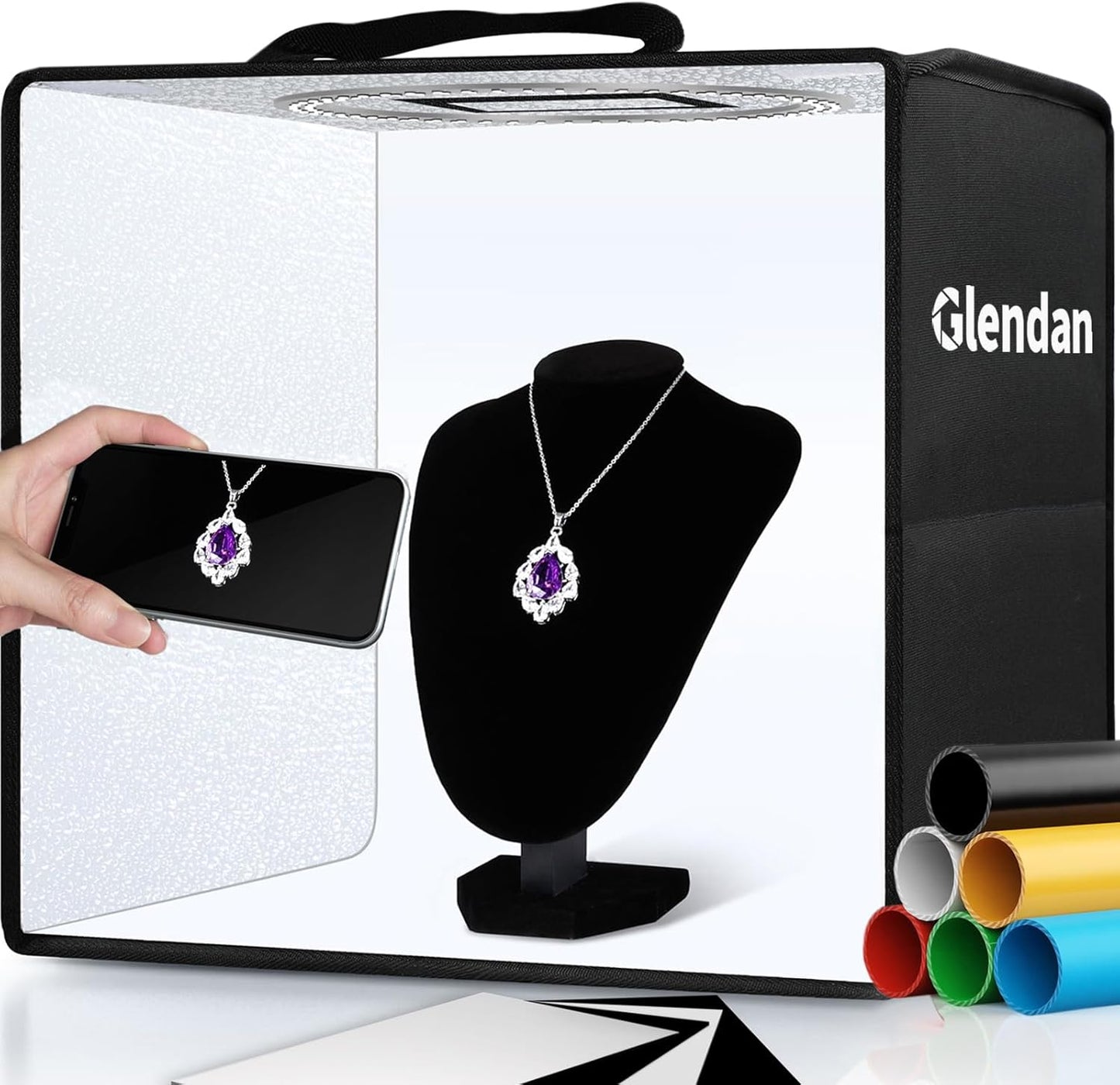 Glendan Portable Photo Studio Light Box for Perfect Product Shots