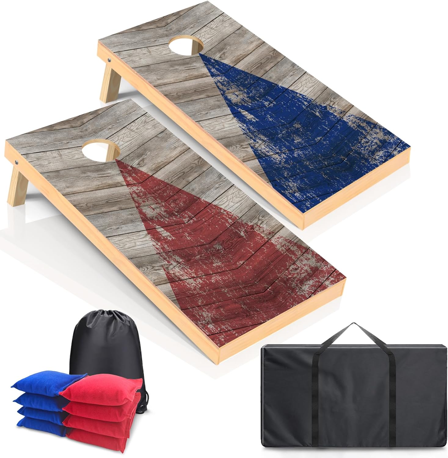 Regulation Size Cornhole Boards Set for Outdoor Fun and Games
