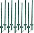 5ft Heavy Duty Metal Fence Posts - 10Pack U-Channel for Wire Fence