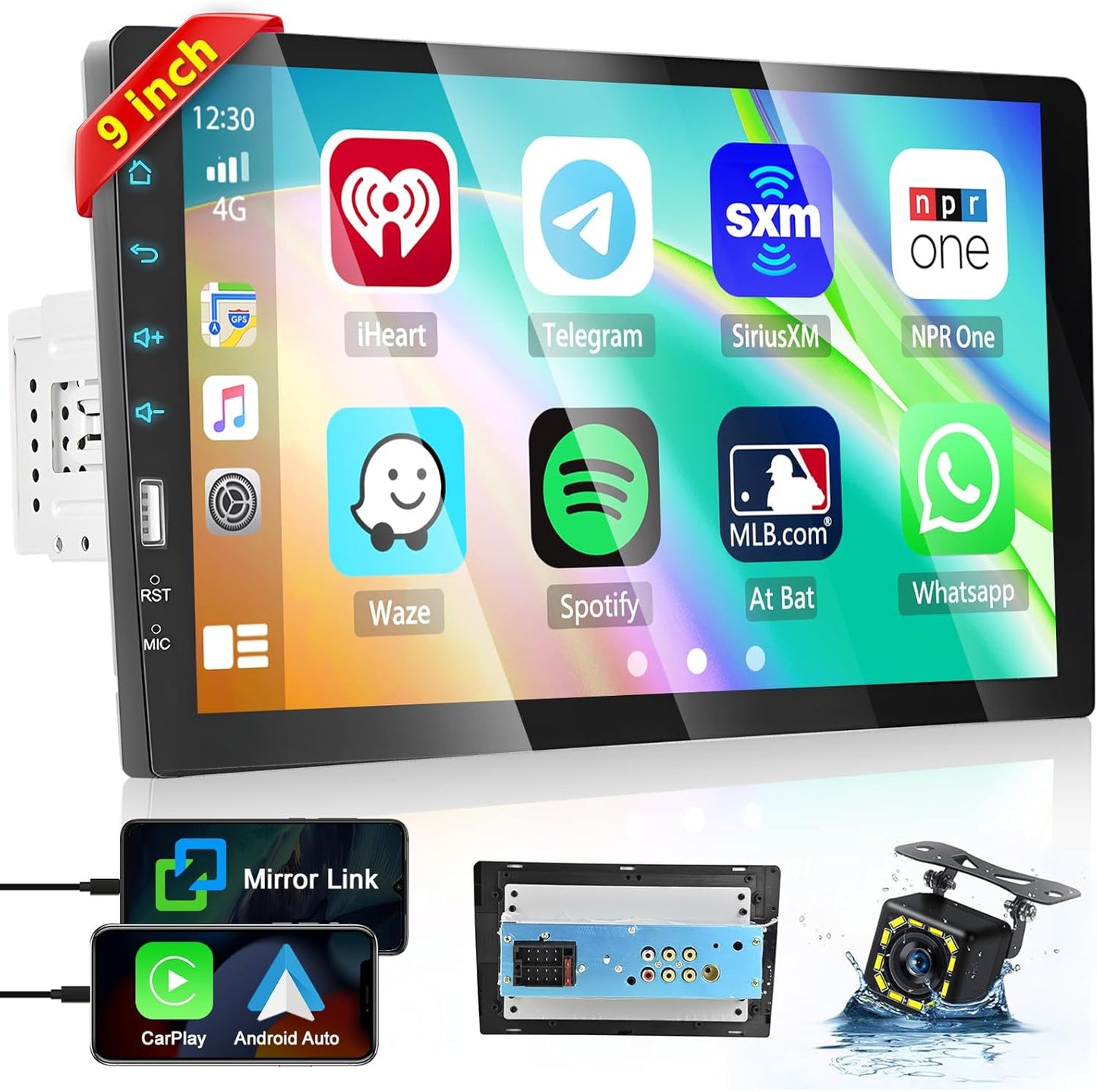 9 Car Play Touch Screen with GPS & Bluetooth