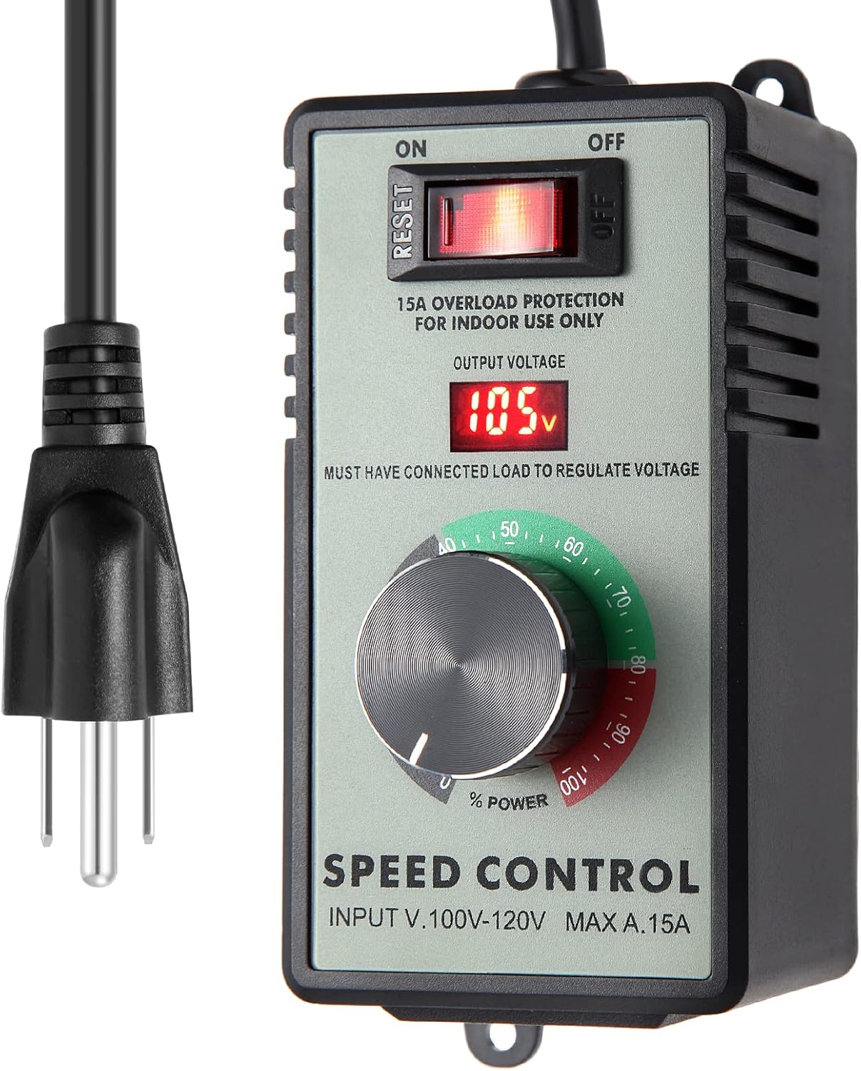 AC Motor Speed Controller with Overload Protection & LED Display