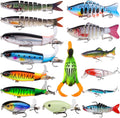 Fishing Artificial Lures Kit Mixed - Complete 15-Piece Tackle Set