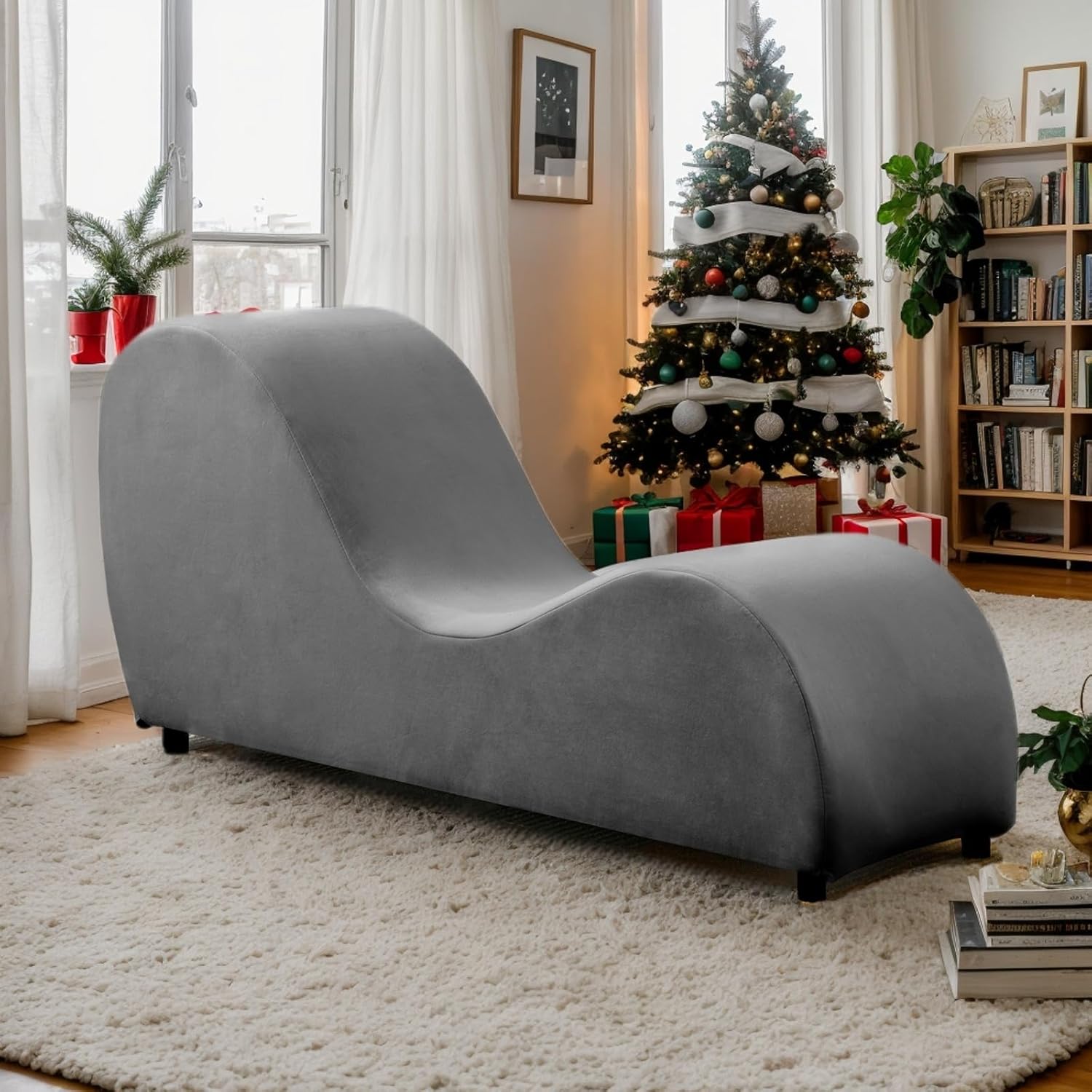 MUZZ Velvet Yoga Chaise Chair: Modern Relaxation Essential