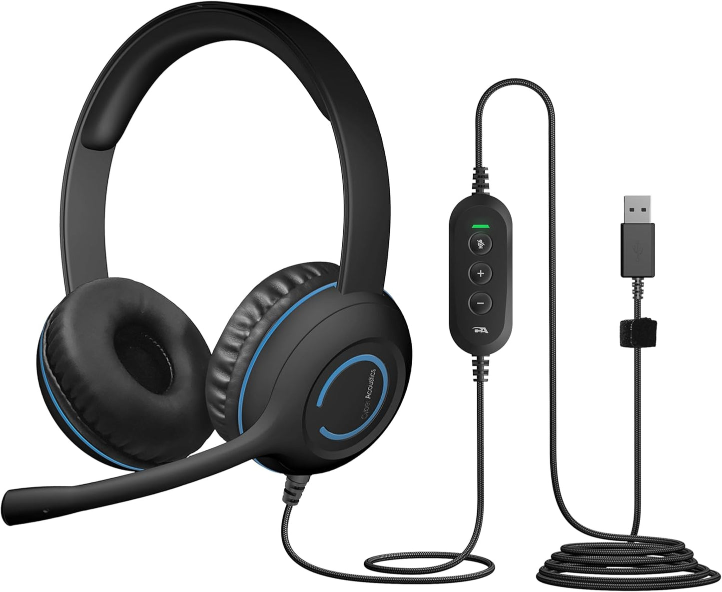 Cyber Acoustics USB Stereo Headset for Clear Communication