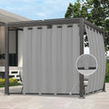 Outdoor Curtains Waterproof Windproof Patio Panel 110x84 in - Privacy