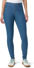 HUE Women's Essential Denim Leggings - True Jeans Look with Comfort