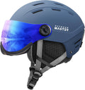 OutdoorMaster Snowboard Helmet with Detachable Visor - Comfortable Fit