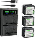 Kastar 3-Pack CGA-DU14 Battery and LTD2 USB Charger - Extended Power